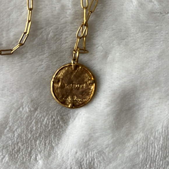 Beautiful Taurus, zodiac karma and luck necklace, gold plated 18” - Picture 3 of 5